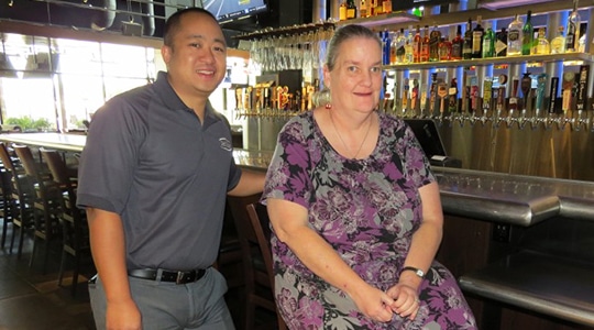 Man And Women In Bar