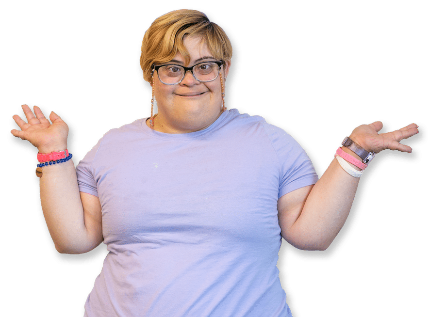 Young woman with glasses